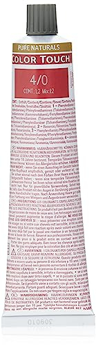 Wella - 4/0 Castano Medio Color Touch Senza Ammoniaca- Linea Pure Naturals