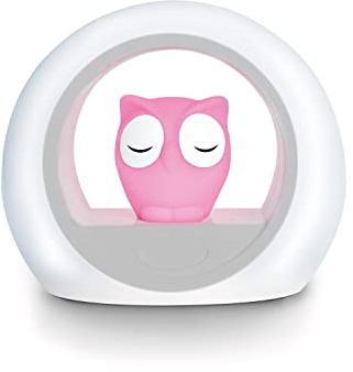 ZAZU Lou Eulen-Nachtlicht - Vertreibt Dunkelheit, Automatische Abschaltung, Weinsensor, Einstellbare Helligkeit, Cry-Activated, Baby Schlafhilfe-Geschenk