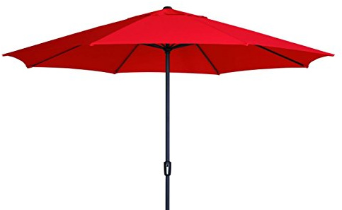 Madison XXL Kurbelschirm Sumatra 400 in rot mit UV-Schutz 40 Plus