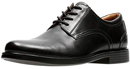 Clarks Herren Un Aldric Lace Derbys, Schwarzes Leder, 45 EU