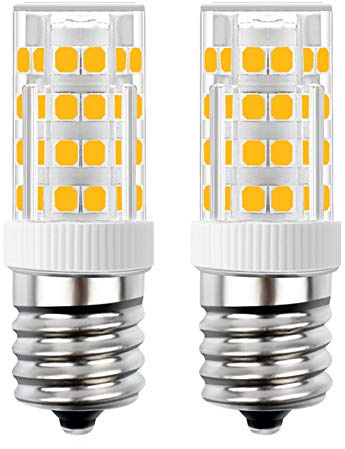 SumVibe E17 LED Bulb Under Microwave Oven Appliance Bulb 110V-130V 4W Warm White 3000K Non-Dimmable 2-Pack
