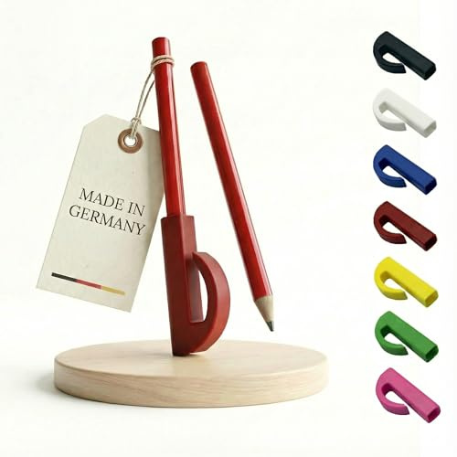 R-Satz Shop Zimmermannsstift Halterung inkl. 2 Bleistifte - Halter passend für Handwerker Velux Stift (Rot)