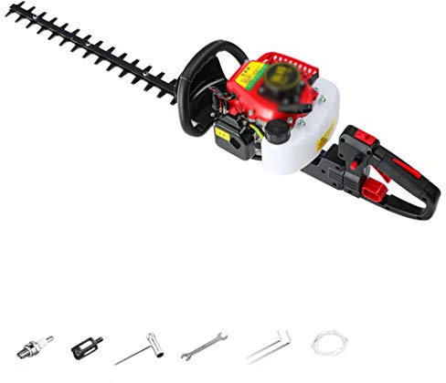 Cortasetos eléctrico Telescópico Poste Extensible 75cm Cortasetos Cortasetos Gasolina Ramas Cizalla Cuchilla SK5 (Nueva actualización [Cortar Ramas de 3 cm de Grosor]) (Cuchillo Doble + Cortar Ramas
