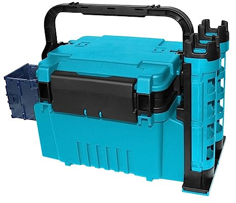 Karlak Angelbox, Reise-Angelkoffer, Box mit Flaschenhalter und Rutenständern