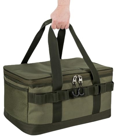 Moxeupon campingorganiseringsväska | 20 l stor förvaringspåse med handtag, campingväska för förvaring, camping och resor, bagageväska för flytt, studentboende, utomhusväska
