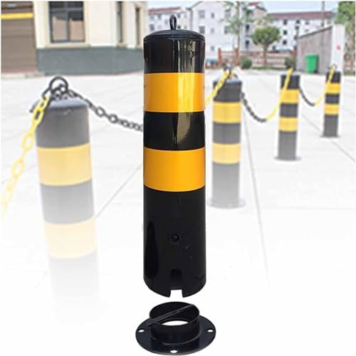 KODDS Traffic Road Safety Barrier, Stainless Steel Portable Safety Caution Barrier, Traffic Delineator with Attachable Socket, for Road Safety Warning Column