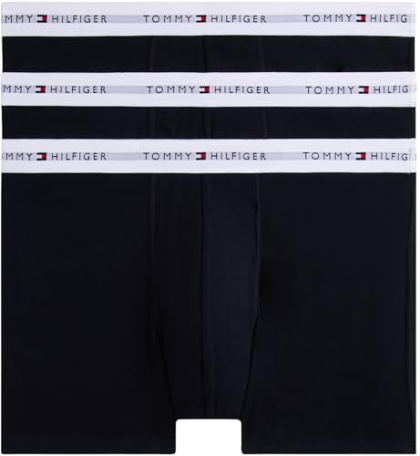 Tommy Hilfiger Calzoncillos bóxer Trunks Hombre Pack de 3 Tejido elástico