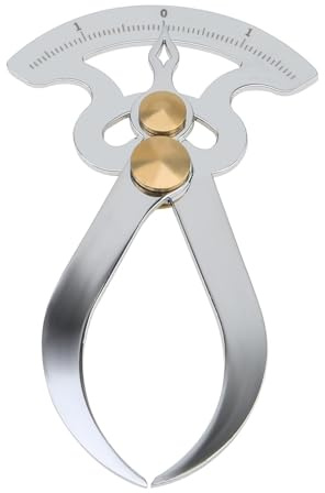 Smgda Inside Outside Calipers, Stainless Steel Thickness Gauge Spring Tool, Inner Outer Diameter Ruler, Bent Leg Pocket Ruler Imperial Calipers Measuring Tool for Measure Gap Width/Thickness