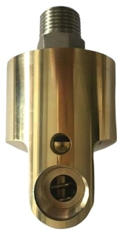 IndusTradCorp 1/2 Zoll HD15 DN15 Drehgelenk, 360 Drehgelenk, Messingdrehverbindung, Wasser-Luft-Drehgelenk(Right Thread)