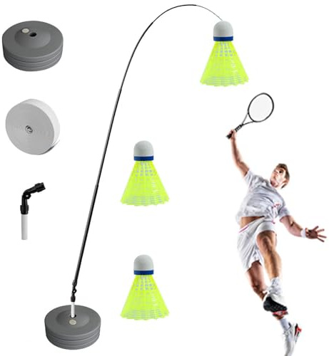 Badminton Training Hilfe, Badminton Practice Training Aid - Stretch Badminton Roboter Racket Training Sport Selbststudium Practice Machine Badminton Streicheln für Kinder