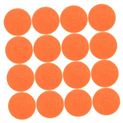 TOPPERFUN 50 Stück Orangefarbene Baumwolle Diffusorpads für Auto mit Hoher Saugfähigkeit und Einfacher Installation als Nachfüllpads für Ätherische Öle im Fahrzeug