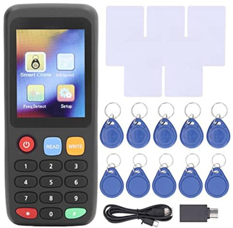 Vjsujehgy Lector de Tarjetas NFC X7, Duplicadora de Copiadora de Tarjetas RFID para Tarjeta de IdentificacióN IC, Copiadora RFID de Tarjeta Inteligente ID IC Pantalla A Color Set 3