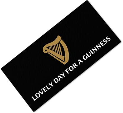 Tapis de bar imprimé Lovely Day For A Guinnes - Idéal pour pub café maison occasion 10