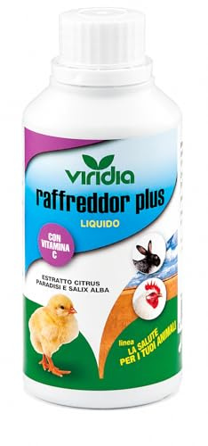viridia Raffreddor Plus Liquido 100 ml – Mangime Complementare | per Volatili e Conigli, Con Vitamina C