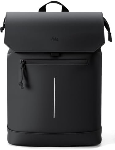 Lekespring Rucksack Damen & Herren, Mattleder Tagesrucksack mit 15,6 Laptopfach, Eleganter City und Business Backpack für Uni, Schule, Reise und Alltag