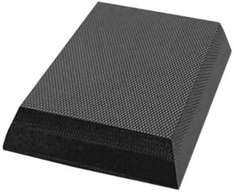 Qianly Balance Pad Foam Matte Kniekissen Balance Kissen zum Dehnen der Meditation Innenfitness, Schwarz