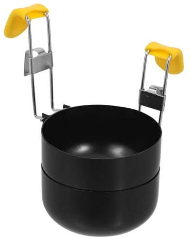 TOPPERFUN 2pezzi Tazze Rotonde Antiaderenti in Acciaio Inossidabile Per Cuocere Uova in Camicia Vaporiera Cottura Strumento Multifunzionale Per Colazione e Pranzo Utensile Da Cucina Portatil