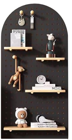 Kit de panneaux perforés muraux en bois – Présentoir polyvalent pour la maison, le bureau et le garage – Solution de rangement parfaite pour les outils, les travaux manuels et les fournitures