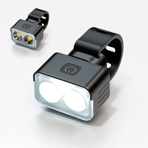 Luces Bicicleta para Trek Domain al 5 Gen 4 2024 – Luz Recargable USB Delantera y Trasera, Accesorios para Bicicleta Impermeable de Montaña Conducción Nocturna,A Front