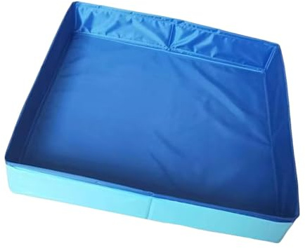 ＡＷＨＡＯ Juguete de Arenero Portátil para Niños, de Tela Oxford Azul, para Jardín, Patio Y Exterior.