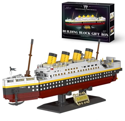 CIJINAY Titanic Bausteinset – Präzises 3D-Model des Legendären Ozeanliners – 2383 Klemmbausteine – Sammleritem für Erwachsene & History-Liebhaber – Einzigartiges Geschenk (3122)