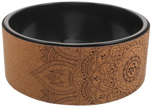 Healifty Pu Soft Kork Yogarad Rückenrolle Yoga Wheel Tpe Dehnungsrad für Pilates Fitness Training zu Hause und Studio