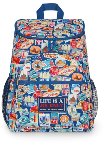 Legami - Zaino Termico Cooler Backpack, Resistente, Termoisolante, Antigoccia, Capiente, Scomparto principale, Tasca centrale, 2 Tasche Laterali, 29 x 35 x 21 cm
