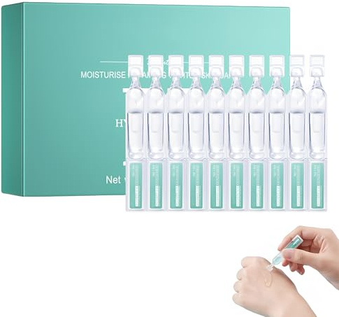 ZOMKIFA Sérum Ácido Hialurónico 1.5 ml x 30 Ampolletas Hidratación Profunda Hidratante y Luminoso Para Cara Cuello Zona Ojos Cuidado Hidratante Antiarrugas Sérum Cosmético