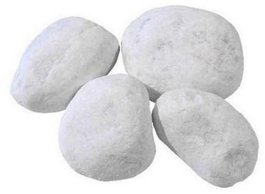 Metroquadrocasa Ciottoli di marmo Bianco Carrara in sacchi sassi decorazione giardino ornamento, 40/60 mm - Sacco da 25KG