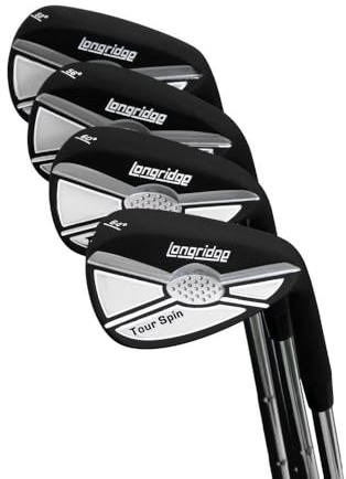 Longridge Tour Spin 64 Deg Golf Wedge, Svart
