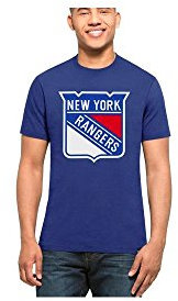 47 Brand NHL T-Shirt New York Rangers blau Logo Splitter Eishockey (S)