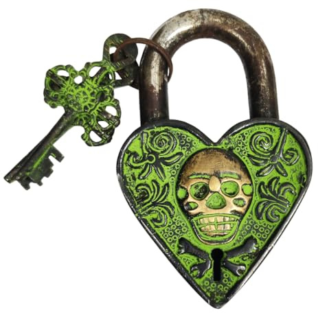 Purpledip Laiton antique Cadenas : Devil Amour (11422)