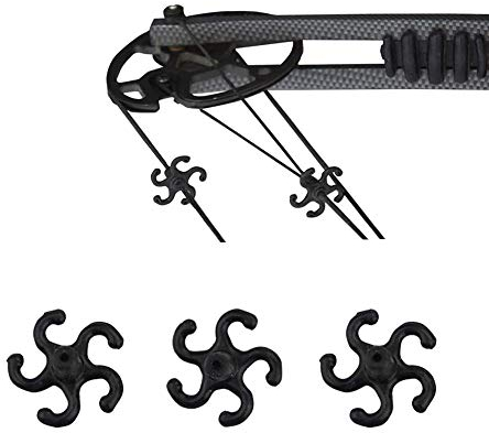 SHARROW 8pcs Bogenschießen Stabilisator Schalldämpfer Schnur Dämpfer Bow Silencer für Compoundbogen Gummimischungs Bogen Schnur Stabilisator Schwingungsdämpfer Stoßdämpfer
