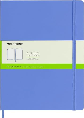 Moleskine Liniertes Notizbuch, Blau (Ortensia), XL, 19 x 25 cm