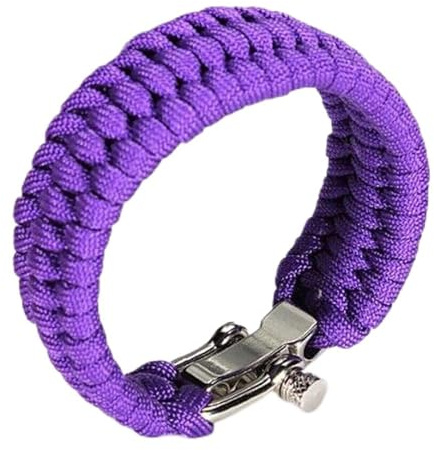 SagaSave Bracelet de survie en paracorde en plein air avec boucle réglable pour voyage, camping et randonnée