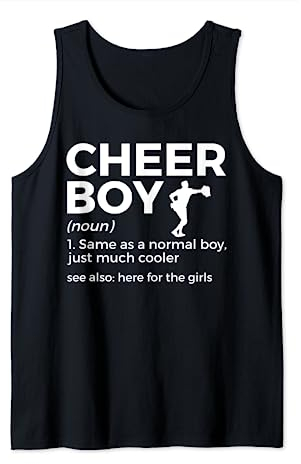 Lustiges Cheerboy-Definition Cheerleading Tank Top