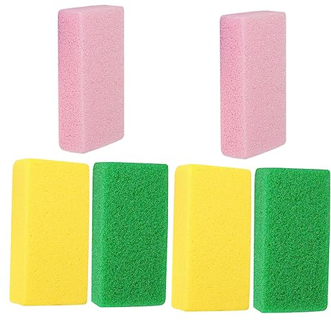 6 Stück Fuß Bimsstein aus PU für Hornhautentferner | Ergonomischer Griff, Wiederverwendbar, für Pediküre und Fußpflege, Entfernt Harte Haut und Abgestorbene Reste