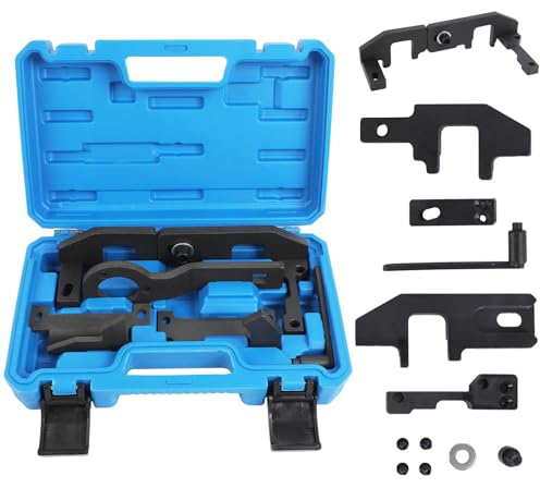 MOTOCOCHE 5tlg Motor Einstellwerkzeug Satz Kompatibel mit PSA Citroën Peugeot Opel Vauxhall Toyota 1.0 1.2VTi, EBO, EB2 Ottomotoren OEM 0109-2A, 0109-2B, 109-2C, 109-2D, 109-2B