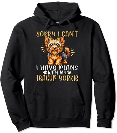 Teacup Yorkie Dad Shoes Accessories Yorkshire Terrier Teacup Pullover Hoodie