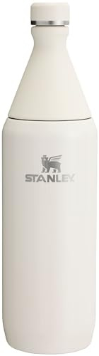 Stanley All Day Slim Bottle 34 oz | Twist On Lid with Leakproof Seal | Slim Design for Travel & Gym | Insulated Stainless Steel | BPA-Free | Cream