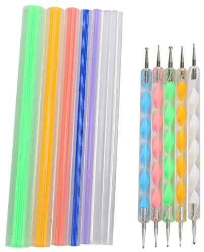 Dariokki Mandala Punktier Werkzeuge Set zum Malen Von Steinen, Malen Von Steinen Dot Kit, Acryl Stift, Bohr Werkzeug, Schablone DIY Wand Kunst