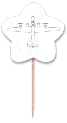 Plane Line - Palillos de dientes con diseño militar Art Deco