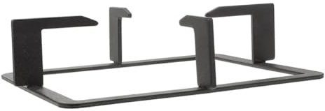 LABRIMP Support Rectangulaire Accessoire de Cuisine Pratique Noir Antidérapant en Fonte pour Réchaud à Gaz, Accessoire la Cuisine Pratique pour Casseroles et Poêles