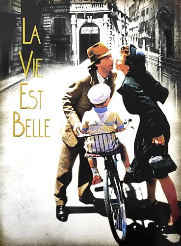 KUSTOM ART Poster Decorativo da Parete Serie Locandine di Film La Vie est Belle Stampa Artistica su Carta Patinata 40x30 cm Senza Cornice