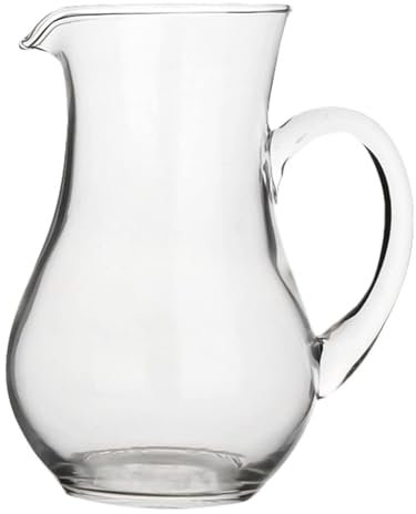 esmen Weinbelüfter aus Glas, Weinspender aus Glas, transparenter Weindekanter mit Griff, Weinbelüfter-Zubehör für Weinliebhaber Weinkaraffe