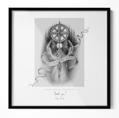 Tulup Cornice per Poster Nera 50x50 Cornice in Plastica di Alta qualità Infrangibile Laminato Acrilico da Appendere Montaggio Verticale o Orizzontale Decorazione da Parete Decorazione Murale