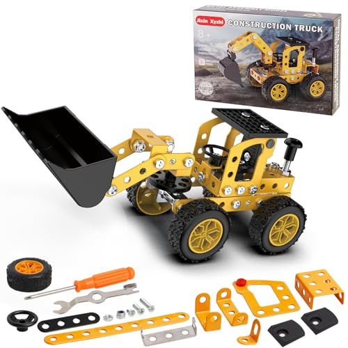Jixin Xyzhi Construction Kits Stem Metal 3D Puzzle Machine Vehicle Model Car Construction Set Toy Parent-Child Interaction Play Sets Gifts for Children Age 4-16 Years