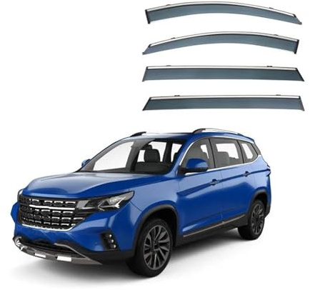 YSFIFHSKFH Windabweiser Für Ford Für T5 Für MK2 2018+ Donnerfenster Sonnenblende Baldachin Seitenfenster Regen Sonnenblende Regenabweiser