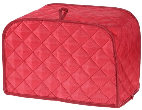 Giantree Toaster Cover 2 Slice, Universal Size Toasters Dusts Covers, Cotton and Linen Quilted Toaster Covers Toasters Dust Cover for Small Kitchen Appliances (Red)