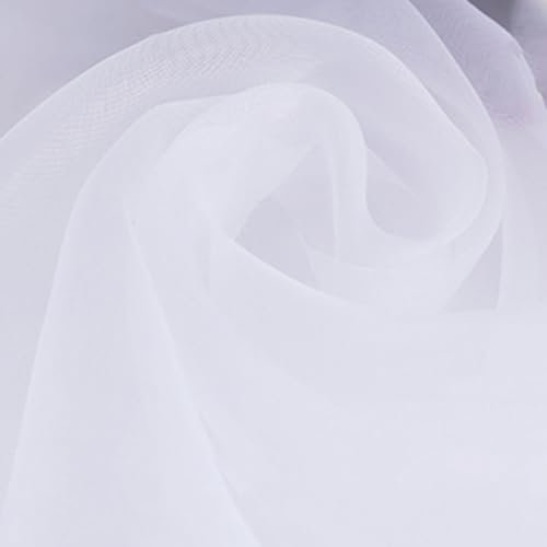 GMBYLBY Tessuto Organza 1.09yards 35g Orgza Tessuto Trasparente per Abiti Artigianali per Sposa Imballaggio Decorazione del Matrimonio Tessuto